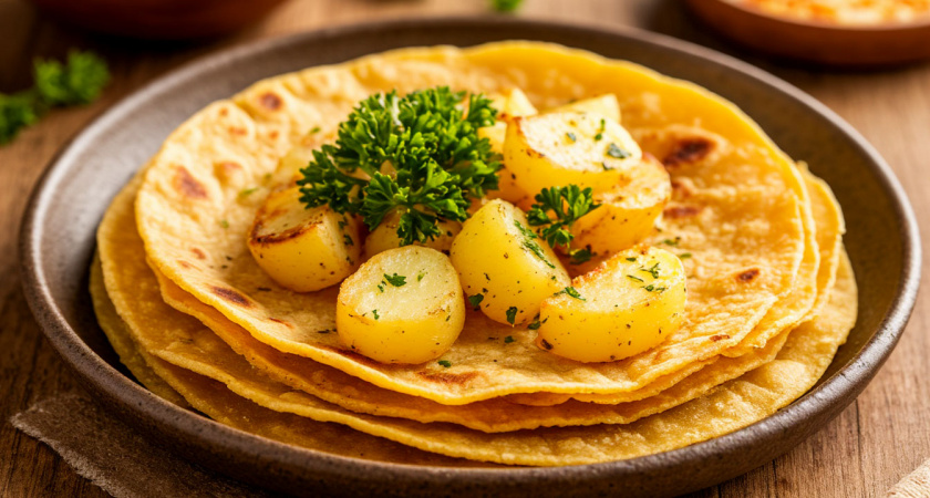 Кусочек - и ты уже в Турции: простейшие лепешки с картошкой за пару минут - как же вкусно