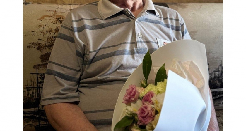 Ветерана, прошедшего Венгрию, поздравили Волонтеры Победы Лискинского района