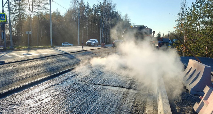 В Воронеже завершается благоустройство дороги от развязки Минская-Остужева до кольца Брусилова-Димитрова