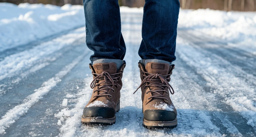 3 мазка на подошву - и ботинки не скользят даже в лютый гололед: хожу по льду, как по ковру