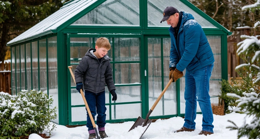 Зачем в теплицу кидать снег? Дело не только в естественном "одеяле"