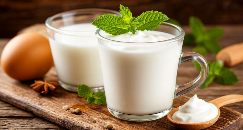 Вечером смешиваю стакан кефира, ряженки и сметаны: на утро готова вкуснейшая закуска - идеально к завтраку