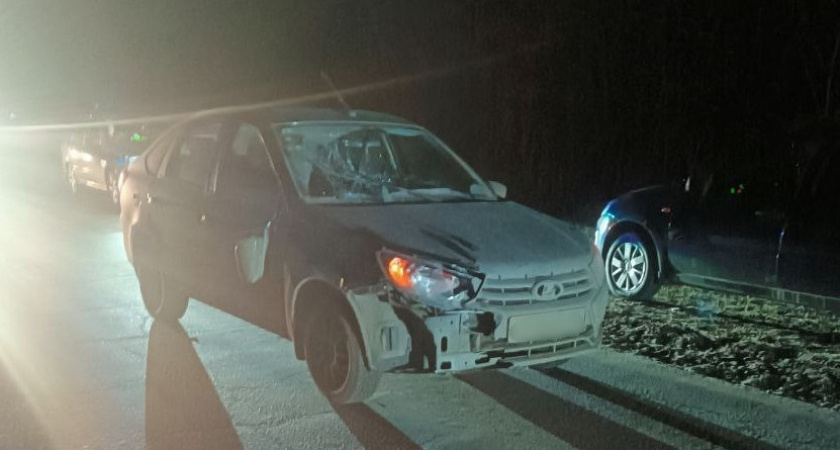 Под Воронежем "Лада Гранта" насмерть сбила пешехода