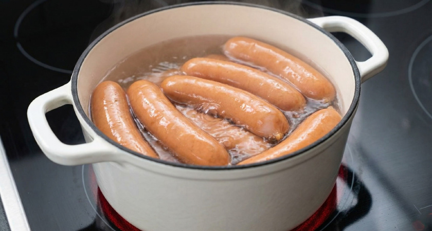 Сосиски больше не лопаются при варке, даже если долго варить: проверенный способ