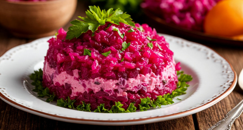 Первая не селедка и не картошка: как правильно чередовать слои в салате "Сельдь под шубой" - получается намного вкуснее