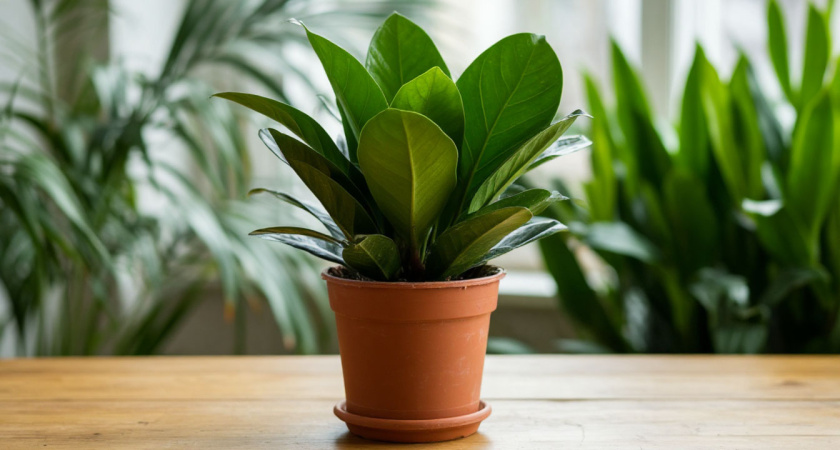 2 ложки под куст — и замиокулькас "выдавливает" по 2 листа в день — живительный коктейль для суккулента