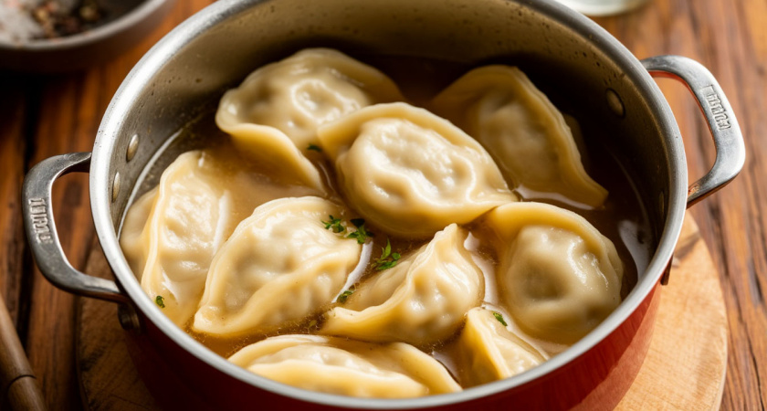 Зачем в пельмени при варке нужно заливать стакан холодной воды - запомните навеки