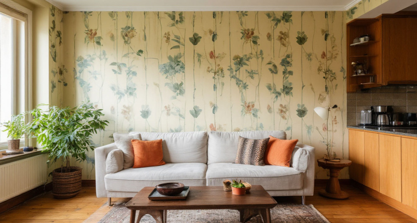 Почему в США и Канаде не клеят на стены обои: они применяют нокдаун. Повторил у себя, не нарадуюсь