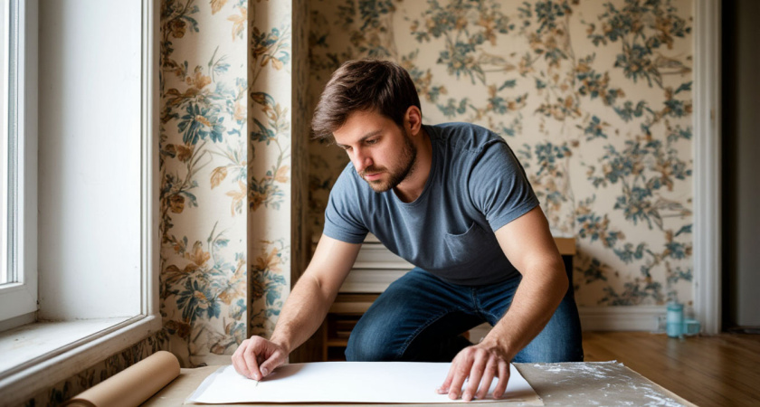 Что делать сначала - клеить обои или натягивать потолок. Запомните раз и навсегда