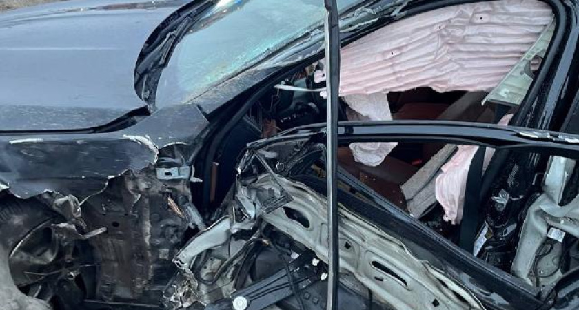 Фура и легковушка столкнулись на дороге в Воронежской области