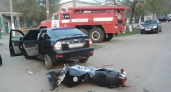 В Воронежа произошло ДТП с участием легкового автомобиля и мотоцикла