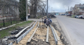 В Лисках приступили к обустройству новых тротуаров на улицах Чапаева и Алексея Толстого