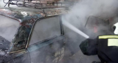 В Воронежской области сгорел легковой автомобиль
