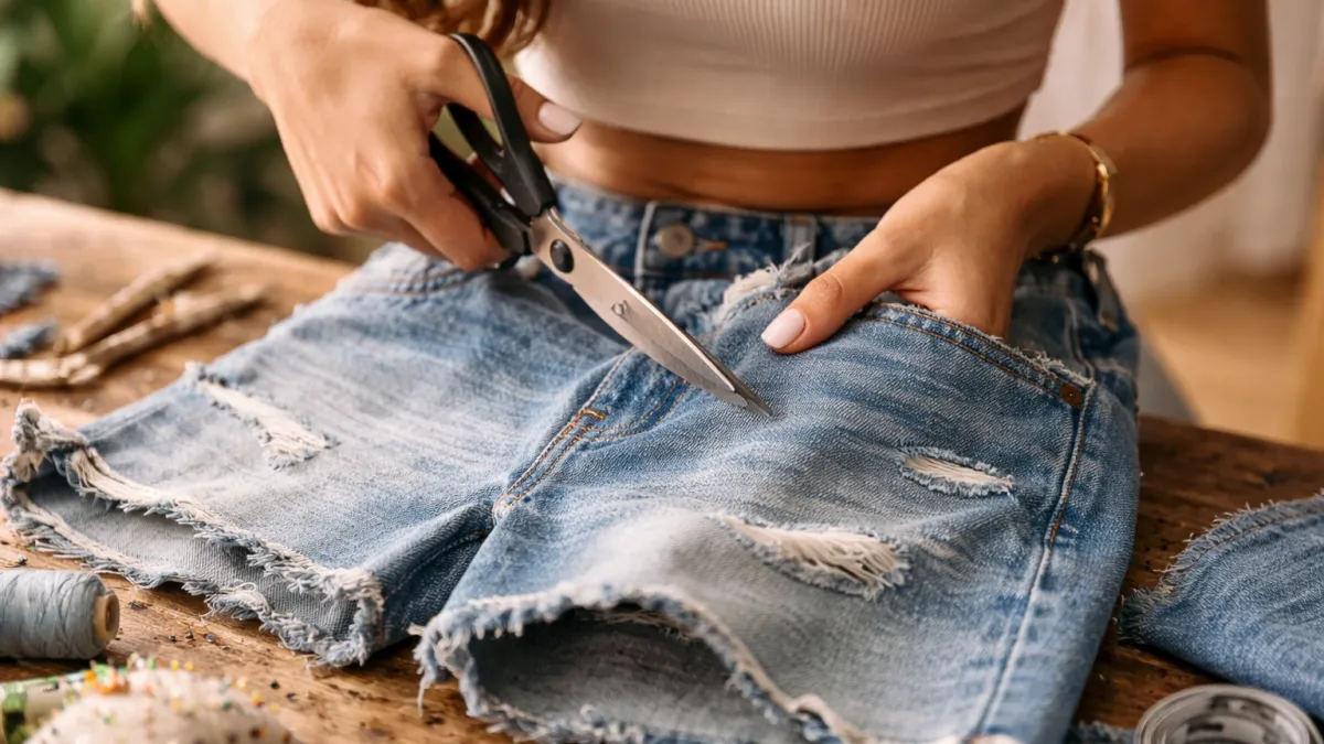 Носить джинсы больше не модно: брюки из этого материала захватят эту весну