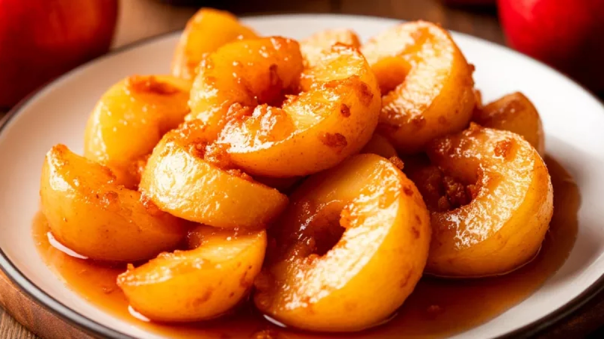 Вместо сливочных тортов и жирных пирожков: легкий постный десерт из жареных яблок