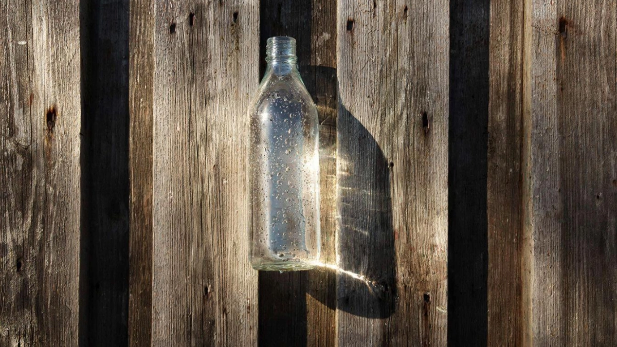 Подвешиваю бутылку с водой к забору: и это сразу же помогло решить одну деликатную проблему