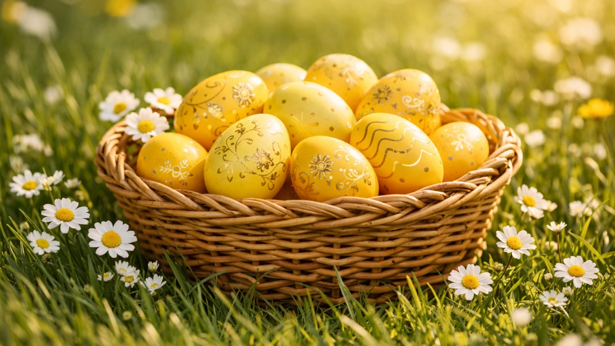 Ярче, чем от луковой шелухи: этот овощ окрасит яйца в золотой — пасхальные яйца будут краше драгоценных камней