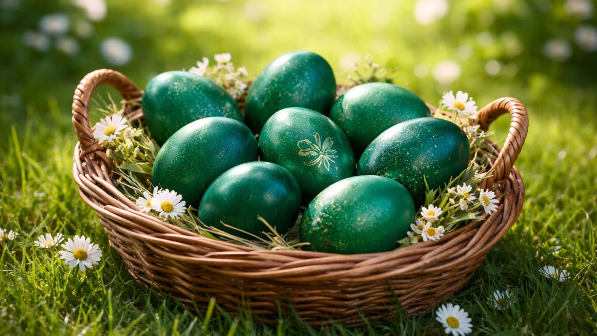 Просто беру колготки: Крашу яйца на Пасху хитрым способом - получаются мраморными