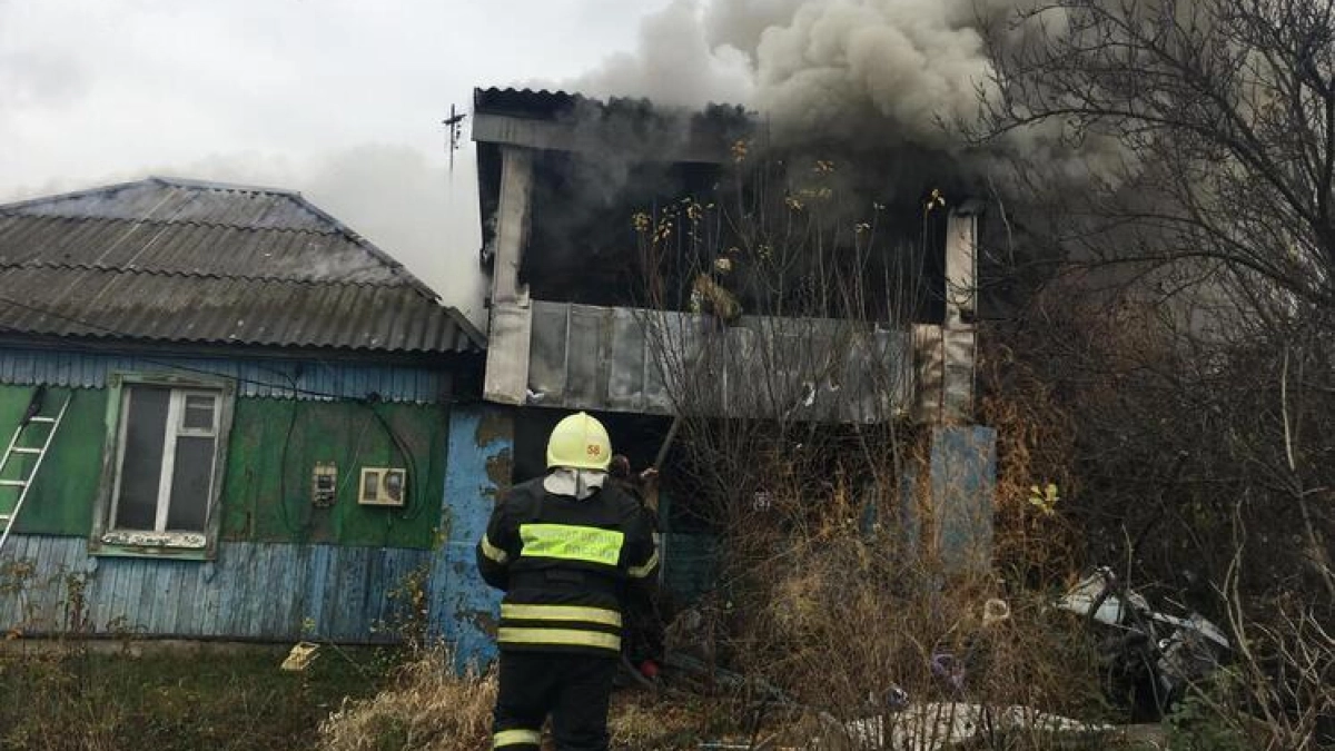 В Воронежской области при пожаре в жилом доме пострадал человек
