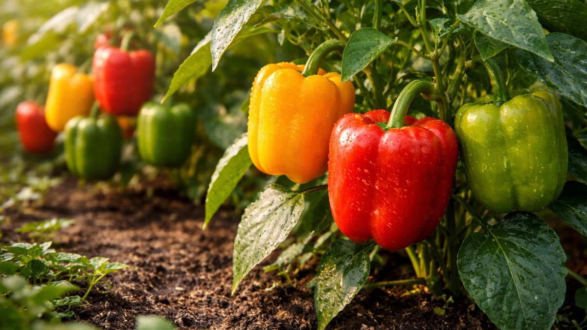 Кидаю корки в лунку при посадке перца — стебель дубом, а плодов по 15 штук с куста