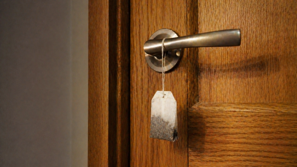 Привяжите чайный пакетик к ручке двери — избавитесь от надоевшей проблемы: полезный лайфхак