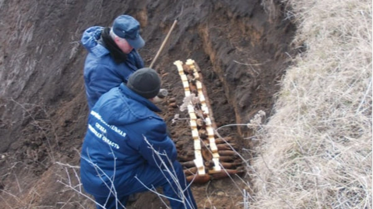 В Воронежской области спасатели уничтожили 64 боеприпаса времен Великой Отечественной войны