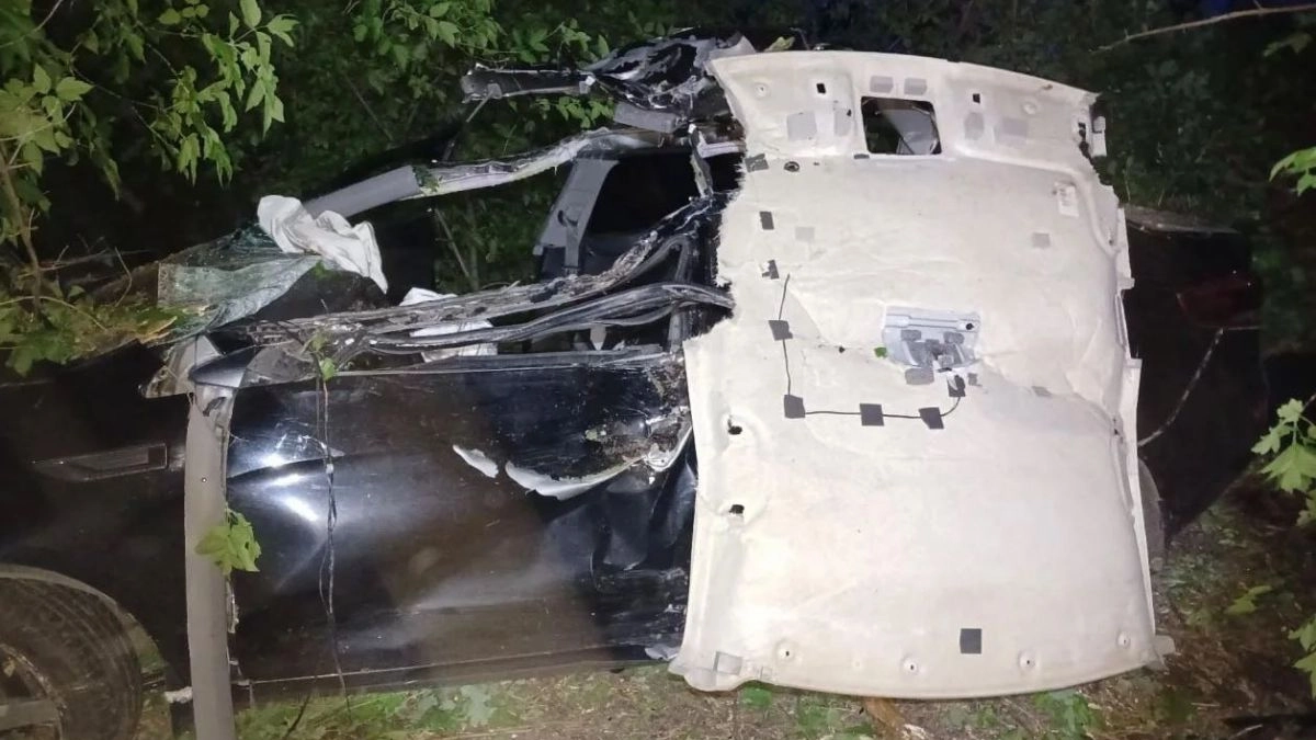 В Лискинском районе трое детей попали в больницу после смертельного ДТП с перевернувшейся легковушкой
