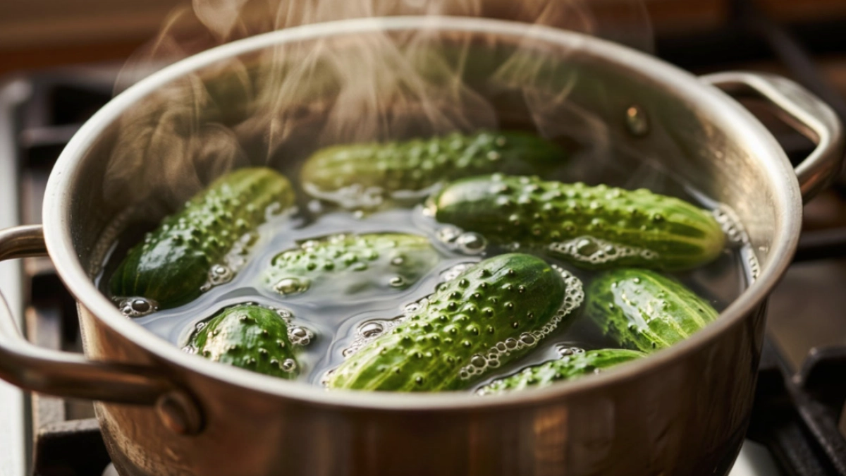 Огурцы в кипяток и через мгновение вкуснейший деликатес готов: этому рецепту 50 лет — та самая советская закуска, которую сметали со стола