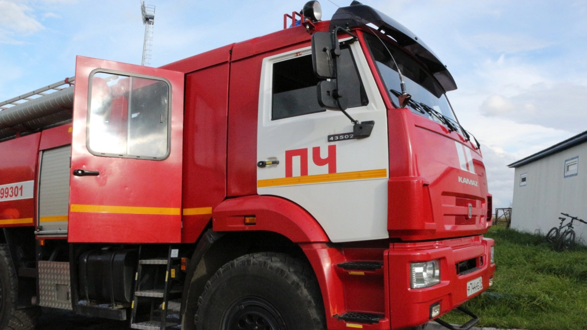 В Воронежской области на трассе М-4 "Дон" полностью сгорел грузовой автомобиль